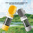 One-hand portable pet water and food cup in Yellow Water and Food 400ml, front view