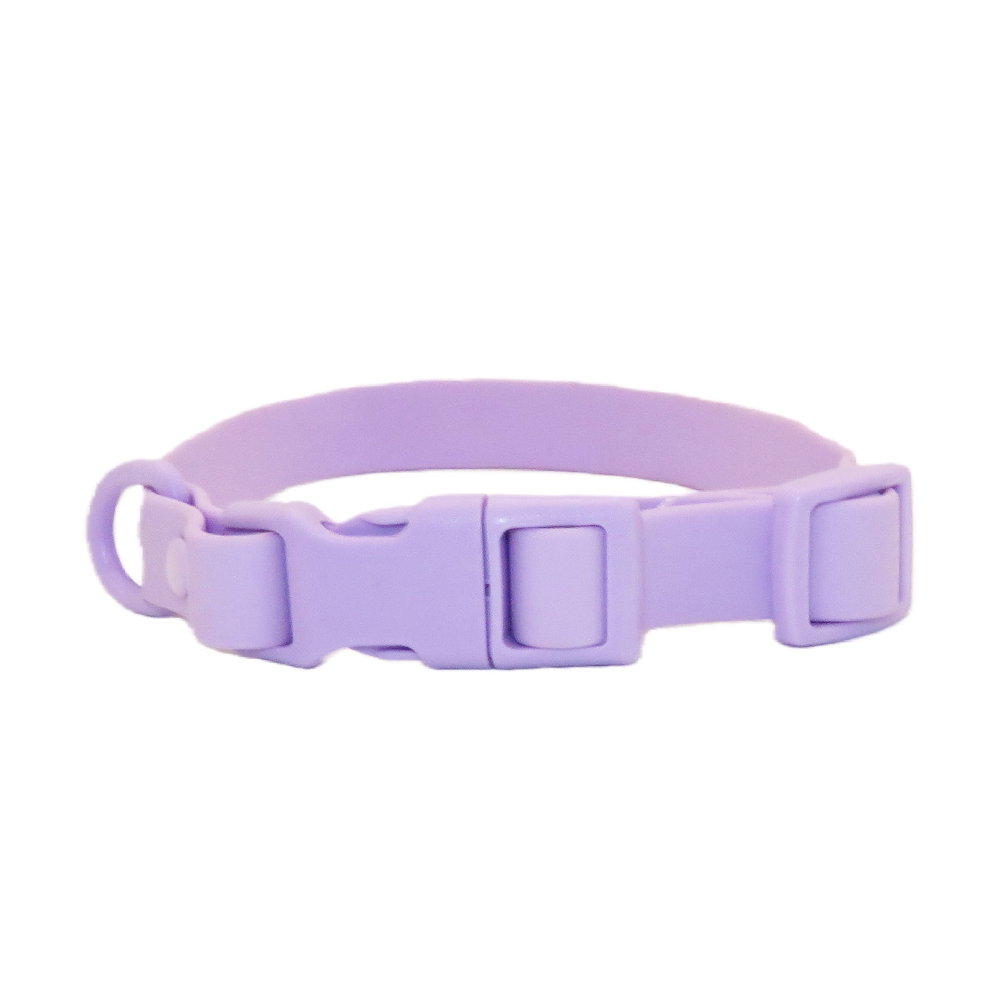 Waterproof wipe-clean PVC dog collar in 12 colour options