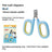 Stainless Steel Pet Nail Clippers with Ergonomic Handle