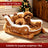 Christmas sleigh pet bed with warm plush lining, photo 8 of 10