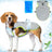 Green dual-layer mesh dog cooling vest with ice pack pocket, product image 1