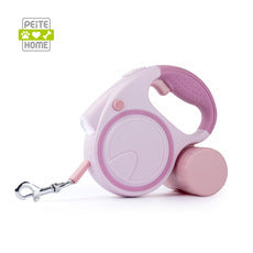 Automatic retractable dog lead with LED lights, product photo