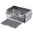 Extra Large Stainless Steel Cat Litter Box with Anti-Splash Cover