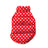Colour block puffer dog coat with button front in Black, showing size and shape