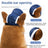 Adjustable pet baseball cap with ear cutouts in Blue Denim Print, side view