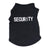 Lightweight printed dog vest T-shirt in polyester in Black Security Print, in a home setting