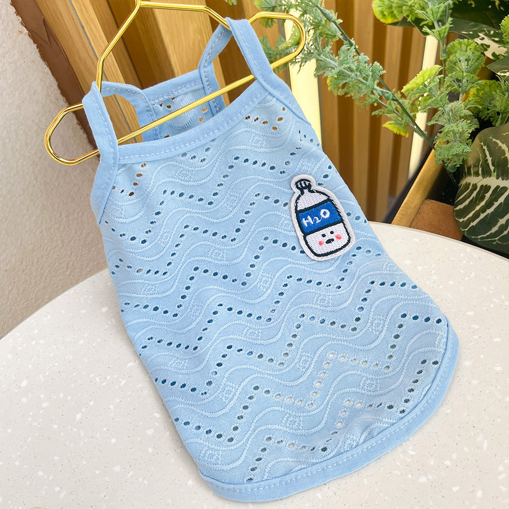 Breathable mesh wave pattern vest for dogs and cats, available in 4 colours, image 14