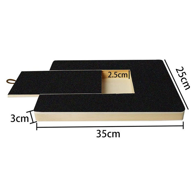 Solid Pine Wood Pet Nail Scratch Board with Sandpaper