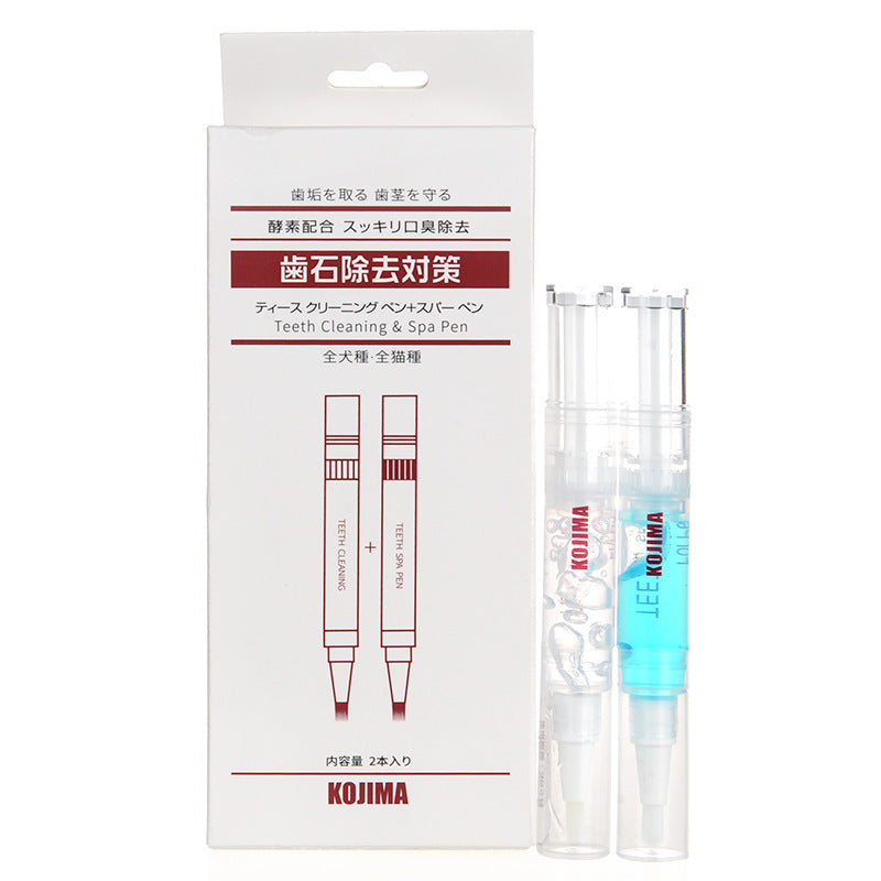 Pet Teeth Cleaning Kit with 360 Toothbrush and Edible Toothpaste