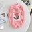 Soft suede-feel pullover sweatshirt for dogs and cats in White, top view
