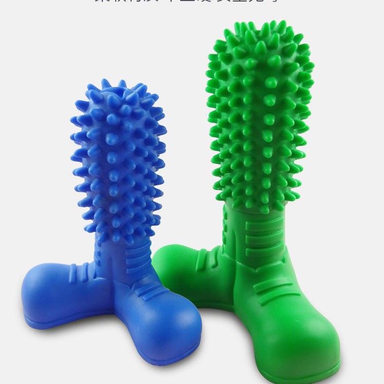 Squeaky textured dog chew stick toy in small and large sizes, view 1