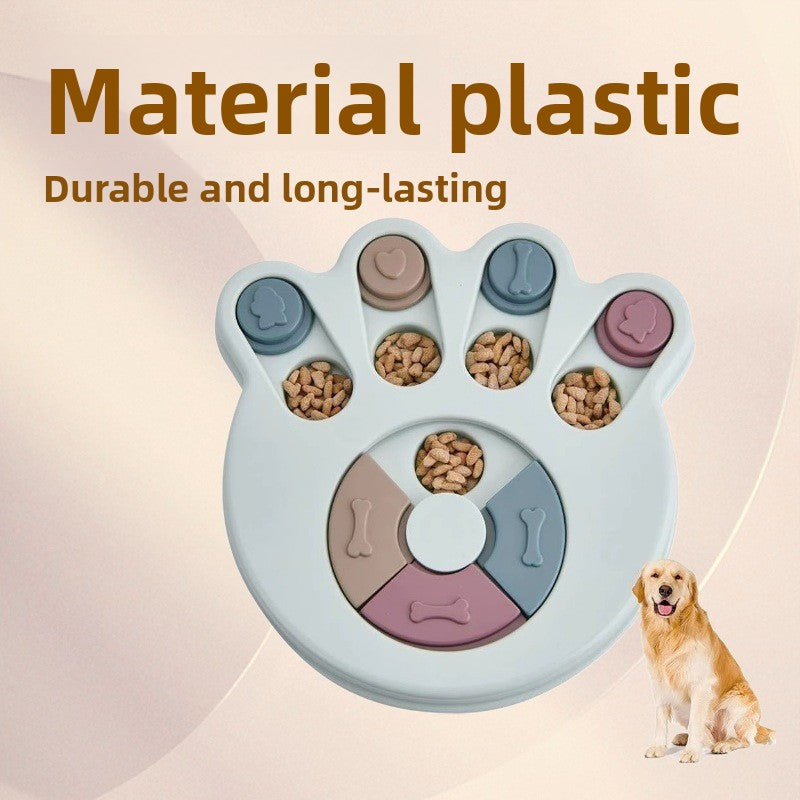 Puzzle Slow Feeder Toy Bowl for Dogs, Bite-Resistant PP Plastic, Choice of Shapes