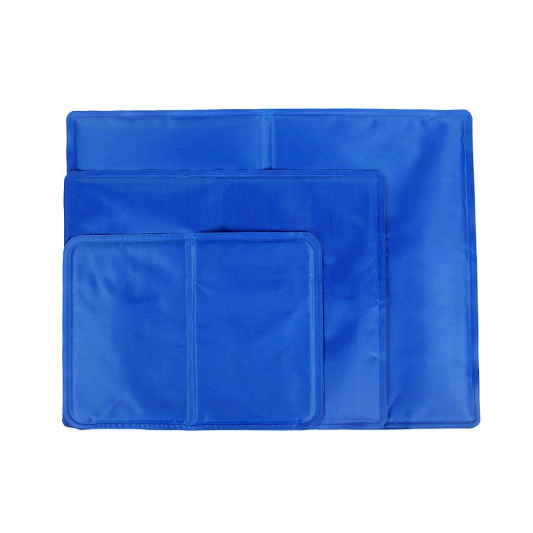 Gel pet cooling mat with sponge layer in Sapphire Blue, size 40 x 50cm Bagged
