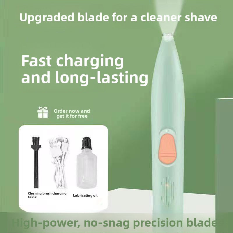 Mini Washable Pet Hair Trimmer with LED Light for Dogs and Cats