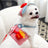 Cotton plaid harness and lead set with matching hat for cats, view 2