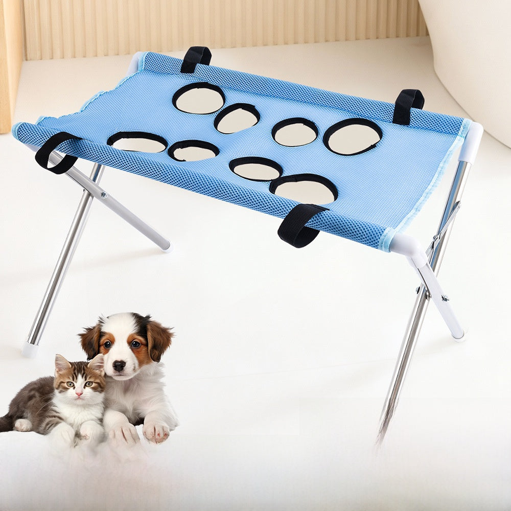 Detachable pet grooming station and hammock bed, main product photo