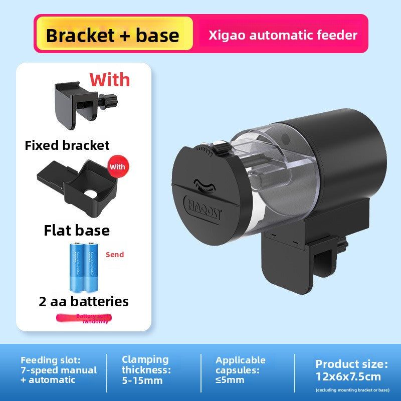 Fish tank feeder with intelligent timing function