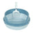 Round Semi-Enclosed Cat Litter Box with Shovel, Scratch Resistant