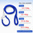 Braided nylon rope dog lead in 7 colour options