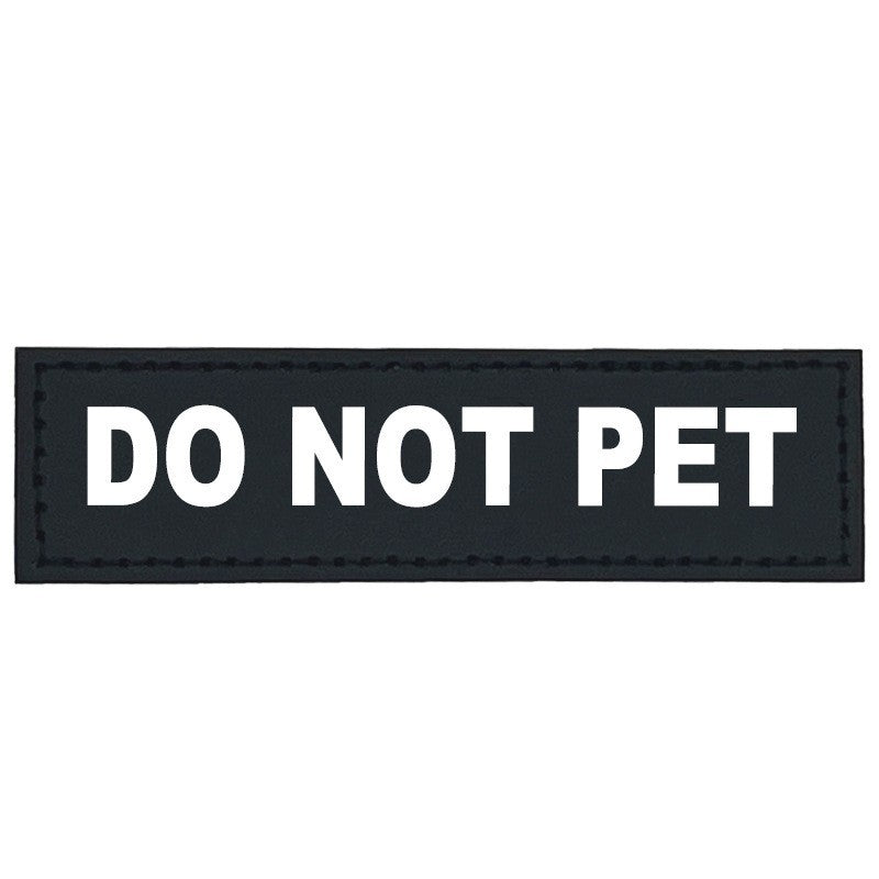 Hook-and-loop dog harness patch with printed wording, product image 10