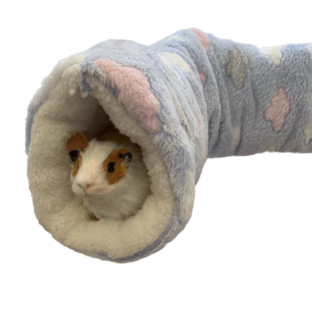 Flannel pet tunnel sleeping bag for small pets, detail photo 5