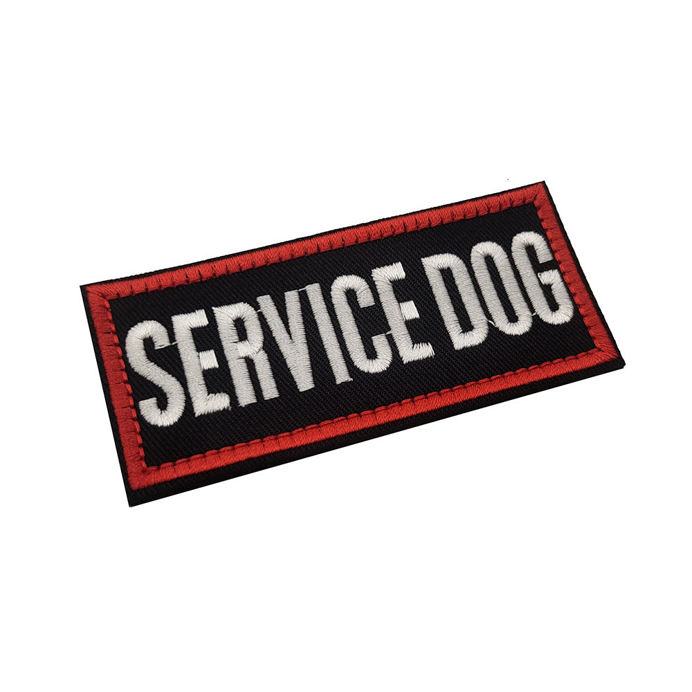 Embroidered hook and loop dog vest patch reading do not pet, product image 7