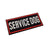 Embroidered hook and loop dog vest patch reading do not pet, product image 7