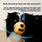 Reflective dog muzzle with heart pattern and adjustable strap, product image 4