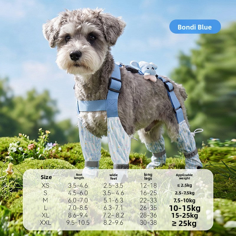 Anti-slip dog shoes with TPE soles and straps, product image 44