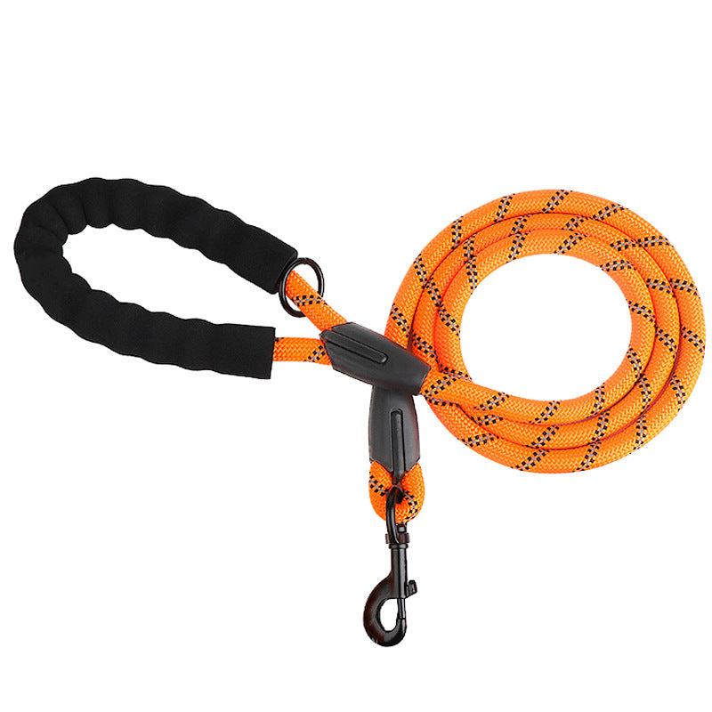Reflective Nylon Rope Dog Lead for Safer Night Walks