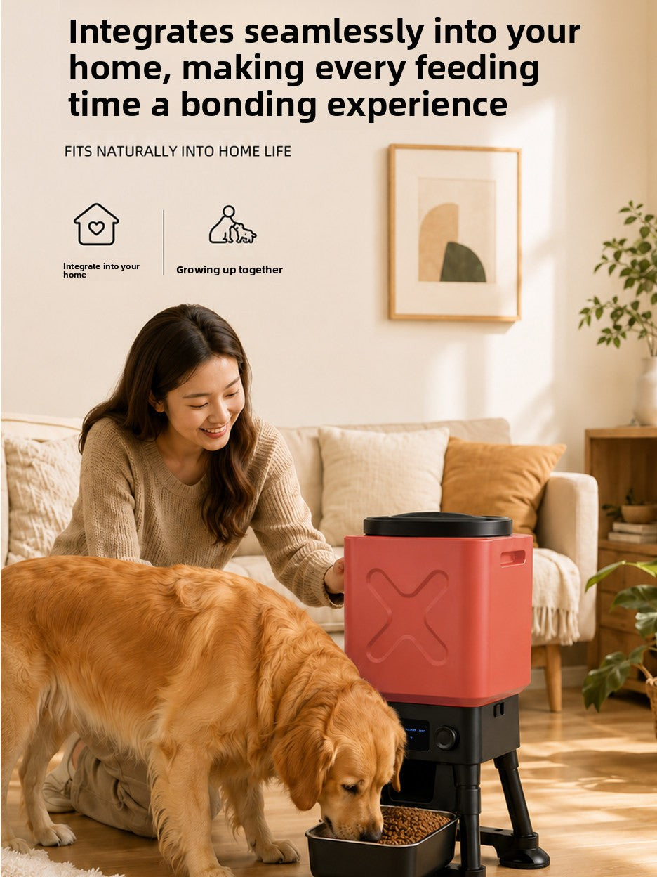 14L Large Capacity Automatic Dog and Cat Feeder with Timer, Portion Control and LED Screen