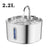 2.2L Pet Water Fountain with Stainless Steel Faucet and Filters for Cats and Dogs