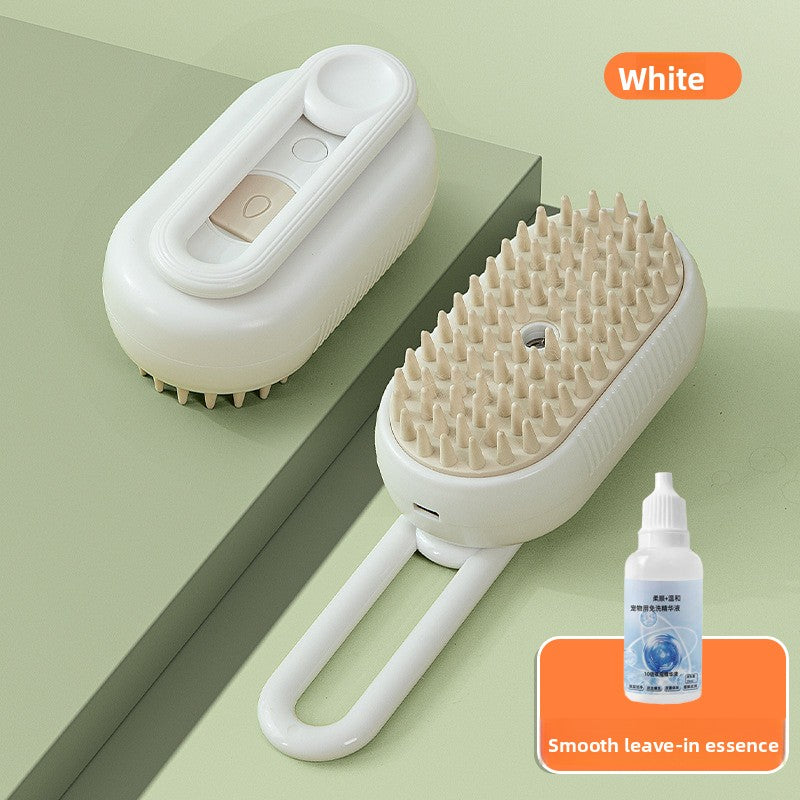 USB Rechargeable Steam Spray Comb for Massage and Deshedding