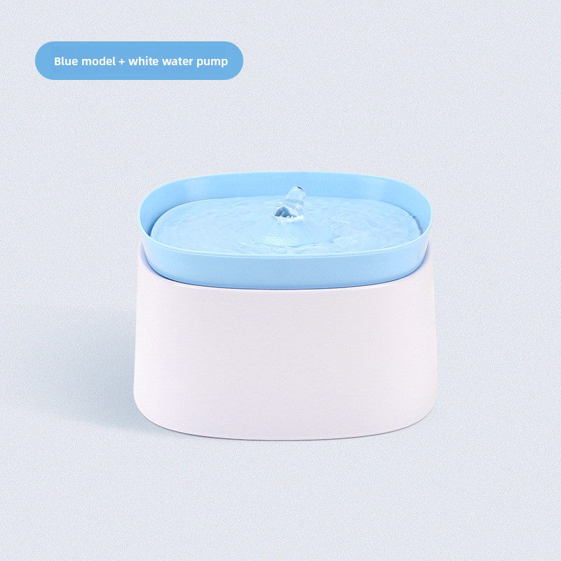 Automatic Circulating Cat Water Fountain with Filter Cartridges and Anti-Dry Burn Safety
