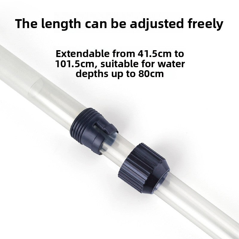 Electric aquarium gravel cleaner and water changer with short tube, view 4