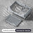 Extra Large Stainless Steel Cat Litter Box with Anti-Splash Cover