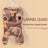 Flannel bear hoodie onesie for dogs and cats in Brown, in a home setting