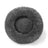 Light grey plush round donut pet bed for cats and dogs, photo 17