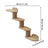 Wooden wall-mounted cat climbing frame with sisal post