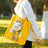 Yellow bee print pet carrier shoulder bag with mesh windows, view 7
