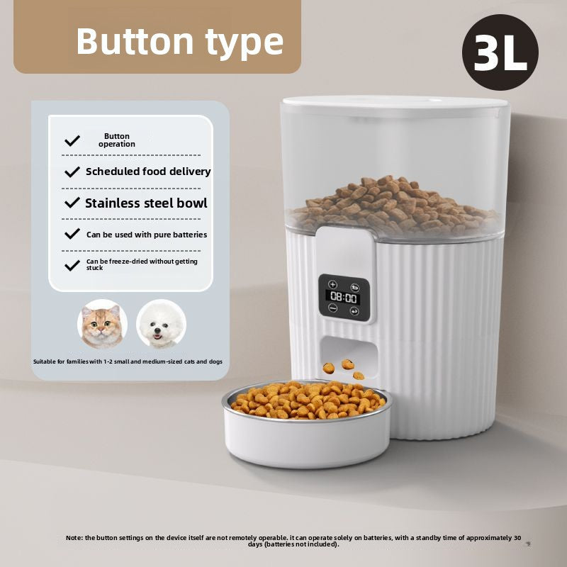 Automatic Pet Feeder with WiFi and Optional 1080P Video in 3L, 6L and 7L Models