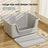 Extra Large Semi-Enclosed Cat Litter Box with Scoop, Thick PP