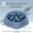 Extra Large Anti-Tipping Slow Feeder Dog Bowl for Large Breeds in Four Colours