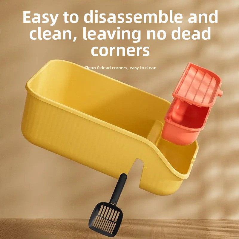 Fully Enclosed Cat Litter Box with Anti-Splash Design