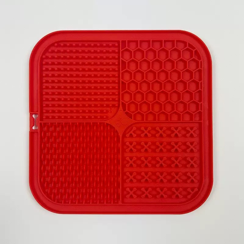 Silicone Slow Feeder Pet Mat with Suction Cups