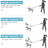 Retractable lead walking three small dogs with one handle