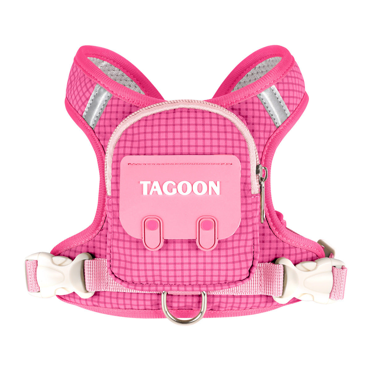 Breathable dog harness with built-in waste bag pouch, product image 14