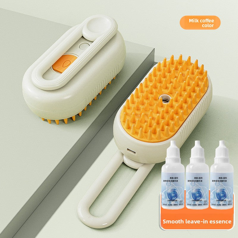 USB Rechargeable Steam Spray Comb for Massage and Deshedding