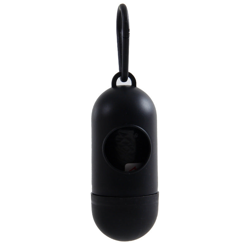 Pet Waste Bag Dispenser Capsule with One-Handed Tear-Off