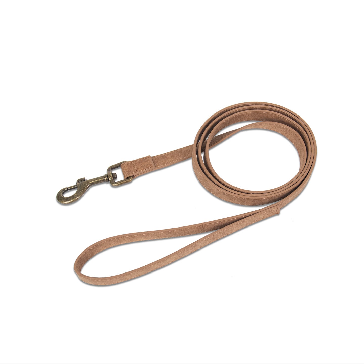 Retro PU leather dog collar and lead, available from Pet Royale UK